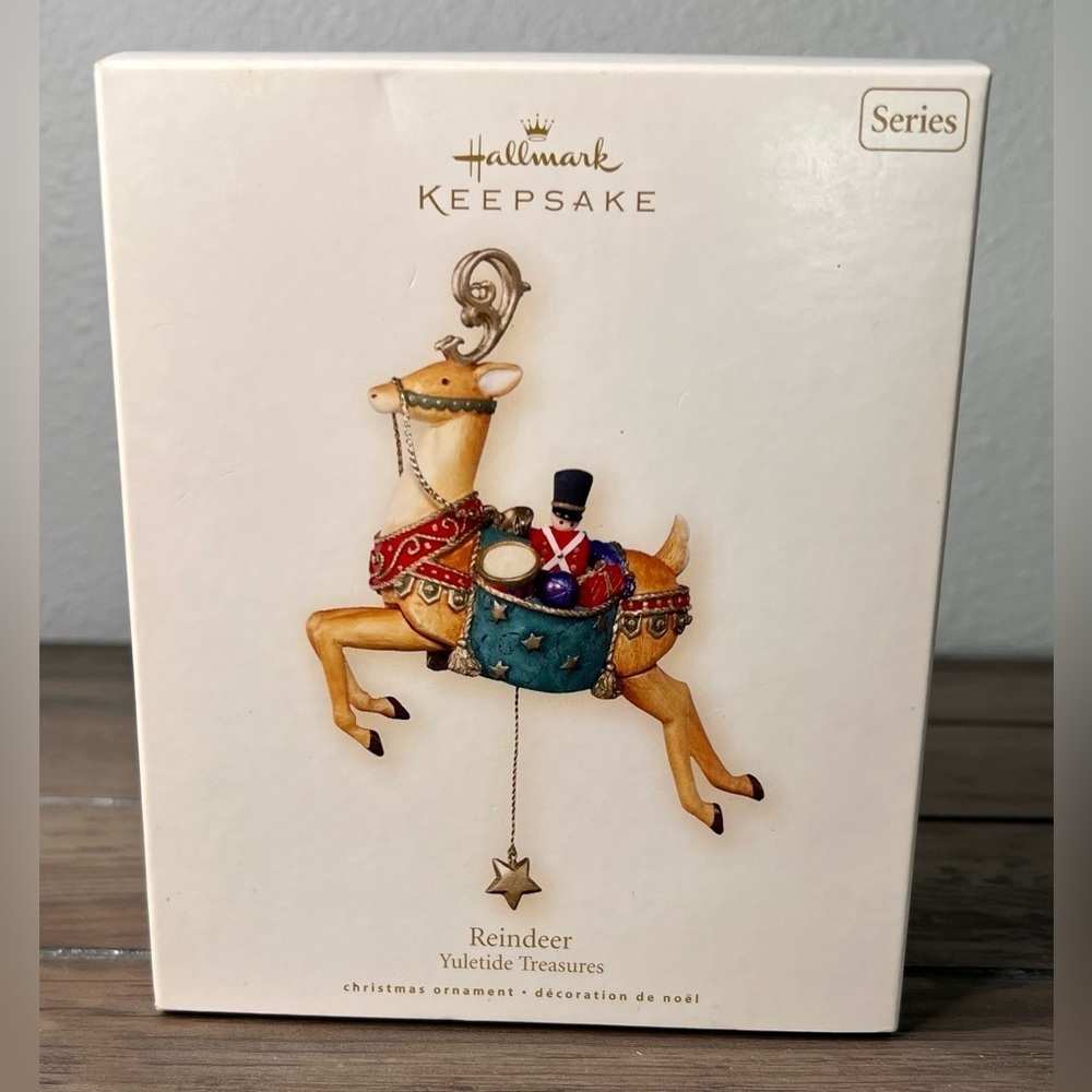 Hallmark NIB 2007 Christmas Ornament "Reindeer" 2nd Yuletide Treasures‎ Series